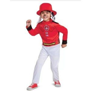 Paw Patrol The Movie Toddler 2T Small Marshall Firefighter Halloween Costume